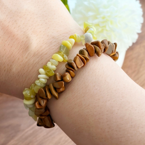 Honey Dahlia & Green Turquoise Pendant Jewelry Set Sterling Silver 925 - Picture 2 of 9